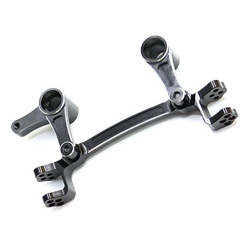 Mesimsple Alloy Mojave 4S Steering Bellcrank Servo Saver ARA340200 for Arrma 1/8 Mojave 4X4 4S BLX Steering Bell Crank Upgrades Parts Black