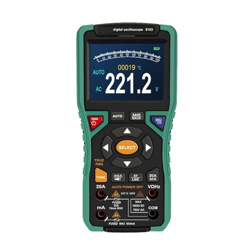 810B プロフェッショナルオシロスコープ 10MH/z 帯域幅 50MSa/s サンプリングレート 充電式 True RMS マルチメーター 電気技師用ツール