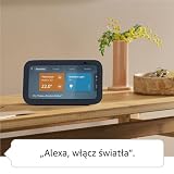 Echo Show 5 (najnowszej generacji) | Inteligentny wyświetlacz i budzik z wyraźniejszym dźwiękiem | Wersja międzynarodowa | Grafitowy