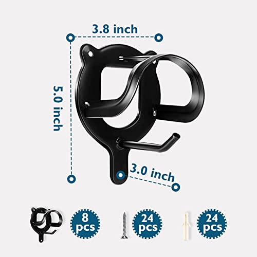 Horse Tack Horse Stuff Horse Bridle Rack 8 Counts Bridle Bracket Bridle Hooks Horse Supplies With Tubes And Screw For Horse Barn Supplies #TOP6