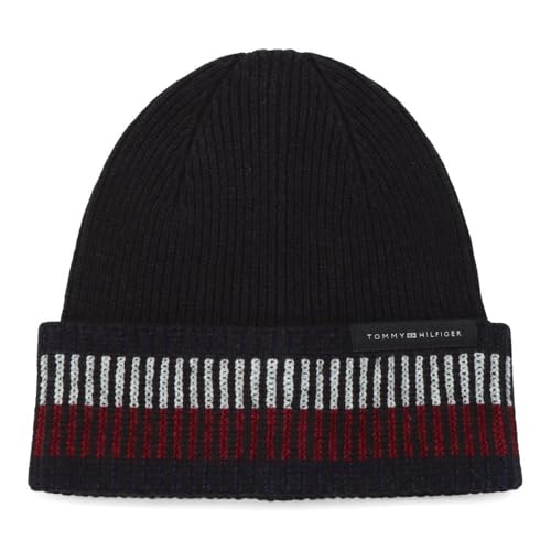 Tommy Hilfiger Bonnet Noir Homme Corp Noir Taille Unique