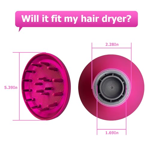 Acessório difusor compatível com acessórios de substituição de difusor de secador de cabelo supersôn