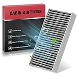BDFHYK 1PC CF10135 Cabin Air Filter with Activated Carbon Compatible with Honda Element CR-V Civic/Acura CSX RSX EL 1.7L 2.0L 2.4L
