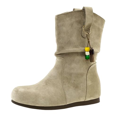 Bottines plates kaki 37.5 pour femme avec semelle à mémoire de forme