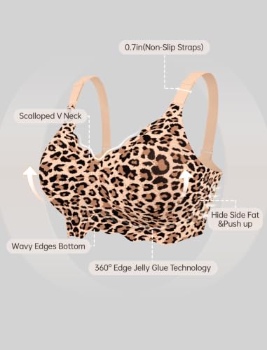 Image of OEAK Women Value Series Jelly Bras Wireless Pushup Convertible Bra