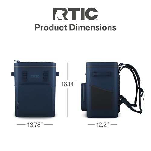 RTIC 24-Can Ultra-Tough Backpack Cooler (Navy) — view 5