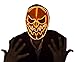Halloween Masks Led Light Up Pumpkin Skull Face Mask (Orange)