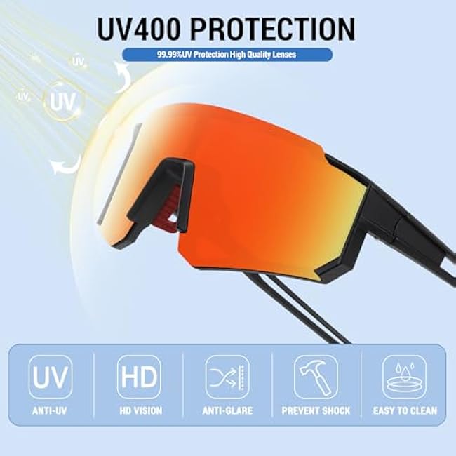 3 Pack Polarized Youth Baseball Sunglasses for Boys Girls Age 6-12 Sports Softball Cycling for Kids UV Protection