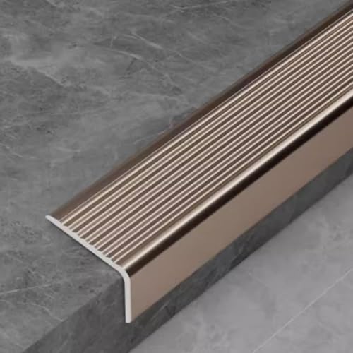 Nez de marche en aluminium en L pour éviter les glissades sur marche en bois et béton