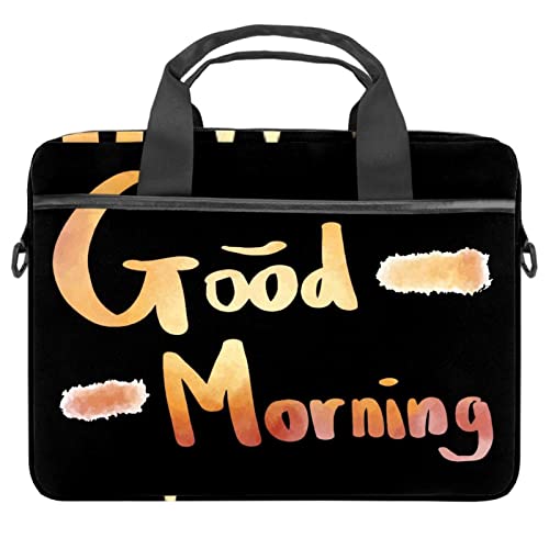 Sacoche pour ordinateur 13 à 14.5 pouces noire et multicolore Good Morning