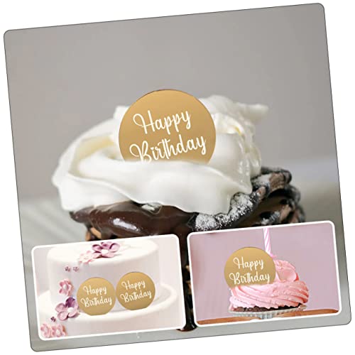 MAGICLULU 100 Pçs Cupcake Decoração De Bolo De Aniversário Para Crianças Enfeites De Espelho Para Pr