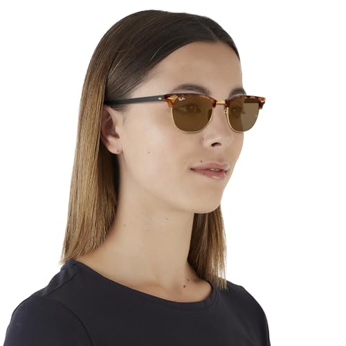 Image of Ray-Ban Rb3016 Clubmaster Classic Unisex Round Non-Polarized Sunglasses
