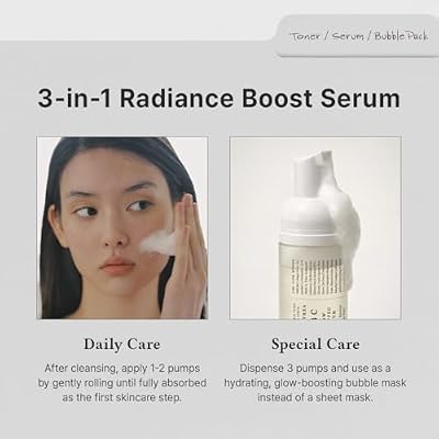 Dr.Althea ABC Glow Whipped Serum | Bubble Toner with Collagen & Vitamin Tea Wtater | Radiance-Boosting Toner for Instant Hydration & Makeup-Ready Finish | Vegan Korean Skincare, 3.38 Fl Oz