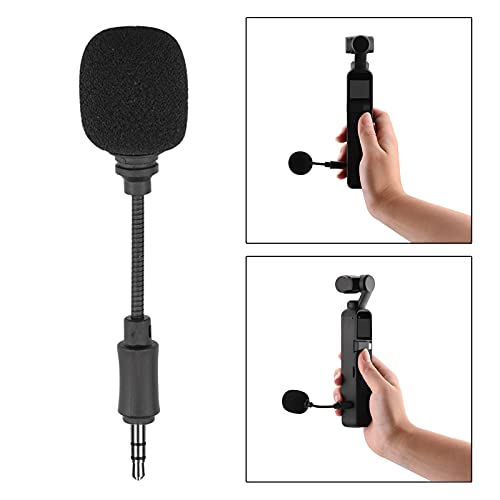 gazechimp Microfone Estéreo de 3,5 Mm para Acessórios de Câmera de ação DJI Osmo Pocket 2
