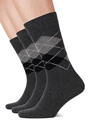 Argyle - Dark Grey (3 Pairs)