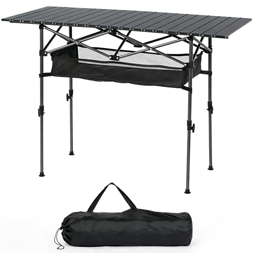 AuraCraft Mesa de camping plegable 120 x