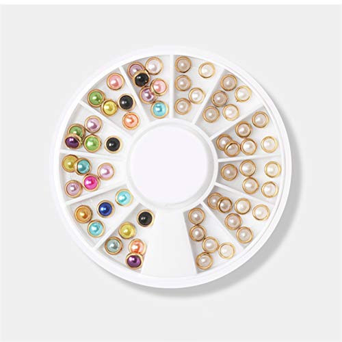 Minkissy 7Pcs Nagelschmuck Perlen Flatback Nail Art Tipp Strass Perlen Maniküre Ornament für Fingernägel Zehennägel… – Bild 4