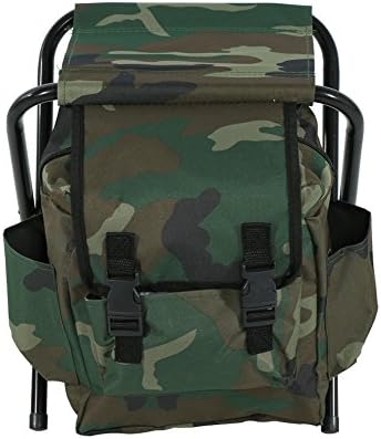 Miniatura 8 de Silla plegable de camping, taburete de mochila con enfriador aislado bolsa de picnic para exteriores, interiores, pesca, viajes, playa, barbacoa