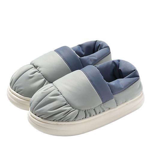 Chausson hiver homme pantoufles en coton intérieur tissu duvet rembourré