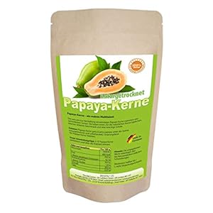 ERASVITAL Papaya pitten 250g Papaya zaden LET OP! Geen hybride zaden daarom ZEER INTENSIVER natuurlijke bittere smaak…