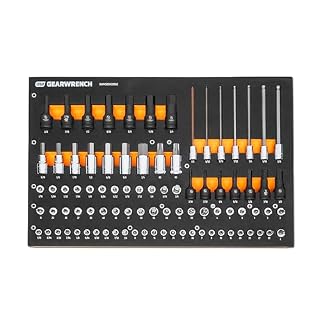 GEARWRENCH 88 Pc 1/4”, 3/8”, 1/2” Drive SAE Bit Socket Set | GWMSBSKCBSAE