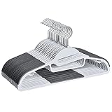 Micuul Coat Hangers 20 Pack, Premium Quality Plastic Suit Hangers, Heavy-Duty, S-Shaped Opening, Non