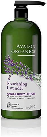 Avalon Organics Hand & Body Lotion, Nourishing Lavender, 32 Oz