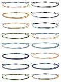 Roe Dolph 16 Pcs String Bracelets for Men Colorful Aesthetic Bracelets for Women Adjustable Surfer W