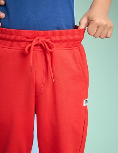 Image of Amazon Brand - Symbol Boys Cotton Rich Stretchable Knit Terry Track Pants Joggers | Age 2-14 Years