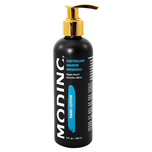 Modinc Luxury Hand Lotion Australian Marine Minerals Formula, Algae Extract Hydration Blend, Vegan, Cruelty Free, Pump, 8 Ounces