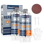 MendMight 160g Soldadura en Frio para Metal, Epoxi 2 Componentes Pegamento Extrafuerte, Resina Epoxi Universal Adecuado para Pegar Metal, Plástico, Madera, Cerámica, Vidrio y Más