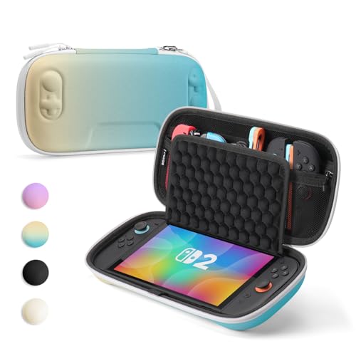 Bolsa de transporte Nintendo Switch 2 para viajes seguros con almacenamiento de cartuchos