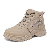 Hezeisoar Damen Stiefel Kurzschaft Stiefeletten Khaki 41 EU...