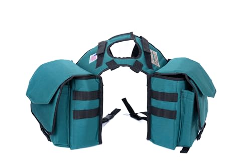 American Trail Horn/Pommel Bag for Western Horse Saddles - Premium - High-Capacity - American-Made Craftsmanship (Teal)