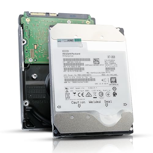 HP/HGST Ultrastar DC HC520 HUH721212AL5204 0F29534 12TB 7200 RPM SAS 12Gb/s 512e 3.5in Enterprise Hard Drive MB012000JWDFD 868210-001 (Renewed)