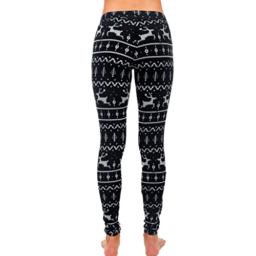 ABOOFAN Collants Com Estampa de Natal Leggings de Mulher de Natal Collants de de Natal Collants Feio