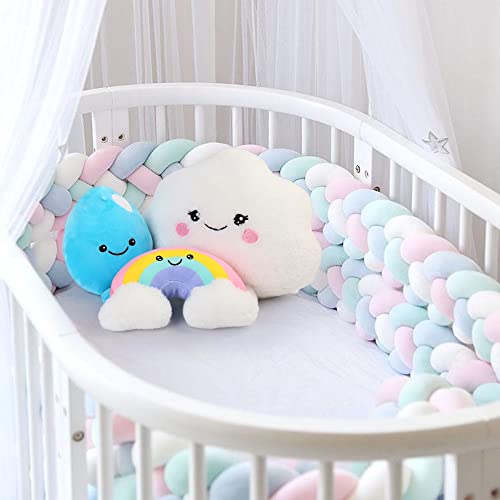 Benben 12 Inch Cloud Shape Pillow, Set Of 3, 7 Inch Stuffed Rainbow And Water Droplet, Soft Plush Toys For Kids Girls, Home Decor #TOP5