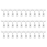 DUZEPA 30 Stück drehbare Schilderhalter aus Kunststoff, Halter für Preisschilder für Warenschilder, für die Preisanzeige im Supermarkt, für das Home Office, für Memo-Tischkarten