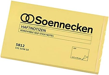 Soennecken Haftnotiz 5812 125x75mm 100Blatt gelb