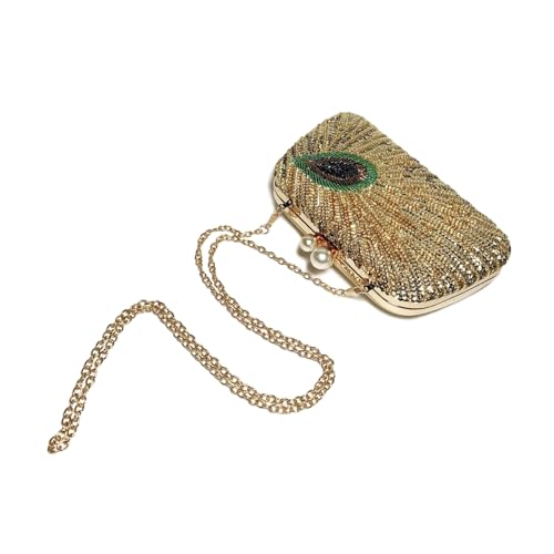 Women Vintage Beaded Sequin Clutch Purse Sparkly 1920s Peacock Evening Bag Luxury Wedding Bridal Purse - Image 7