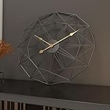Reloj de cuarzo silencioso para relojes de pared con manecillas de 230 mm y compatibilidad con manecillas de minutos de 181 mm (dorado 2)