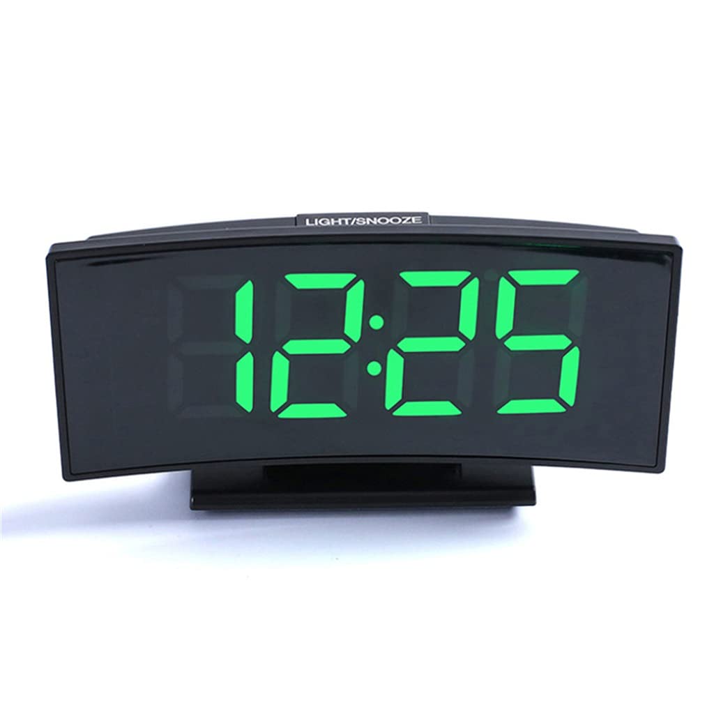 NSUQOA Electronic Alarm Clock Temperature Display Snooze Night Table Watch Large Screen LED Time Office Desktop Clocks Gift