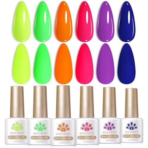 Born Pretty Esmaltes Semipermanentes Para Uñas Fluorescente Neón