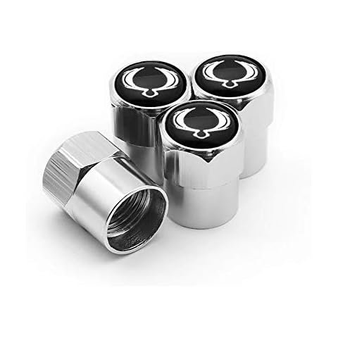 LOPLP Aluminum Alloy Car Wheel Tire Valve Stems Caps Cover Tyre Dust Cap for Ssangyong Kyron XLV Chairman Korando Rexton Acty,Valve Air Caps Case,4 Pcs Cover