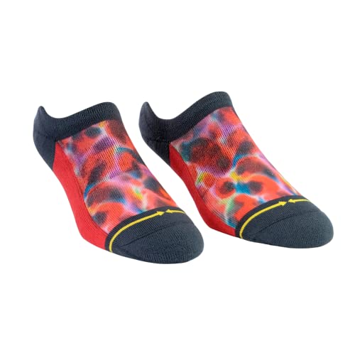 MERGE4 Daniel Jean-Baptiste Red Water No Show Socks Ankle Height Compression Socks for Men and Women Ultra Comfy Non Slip