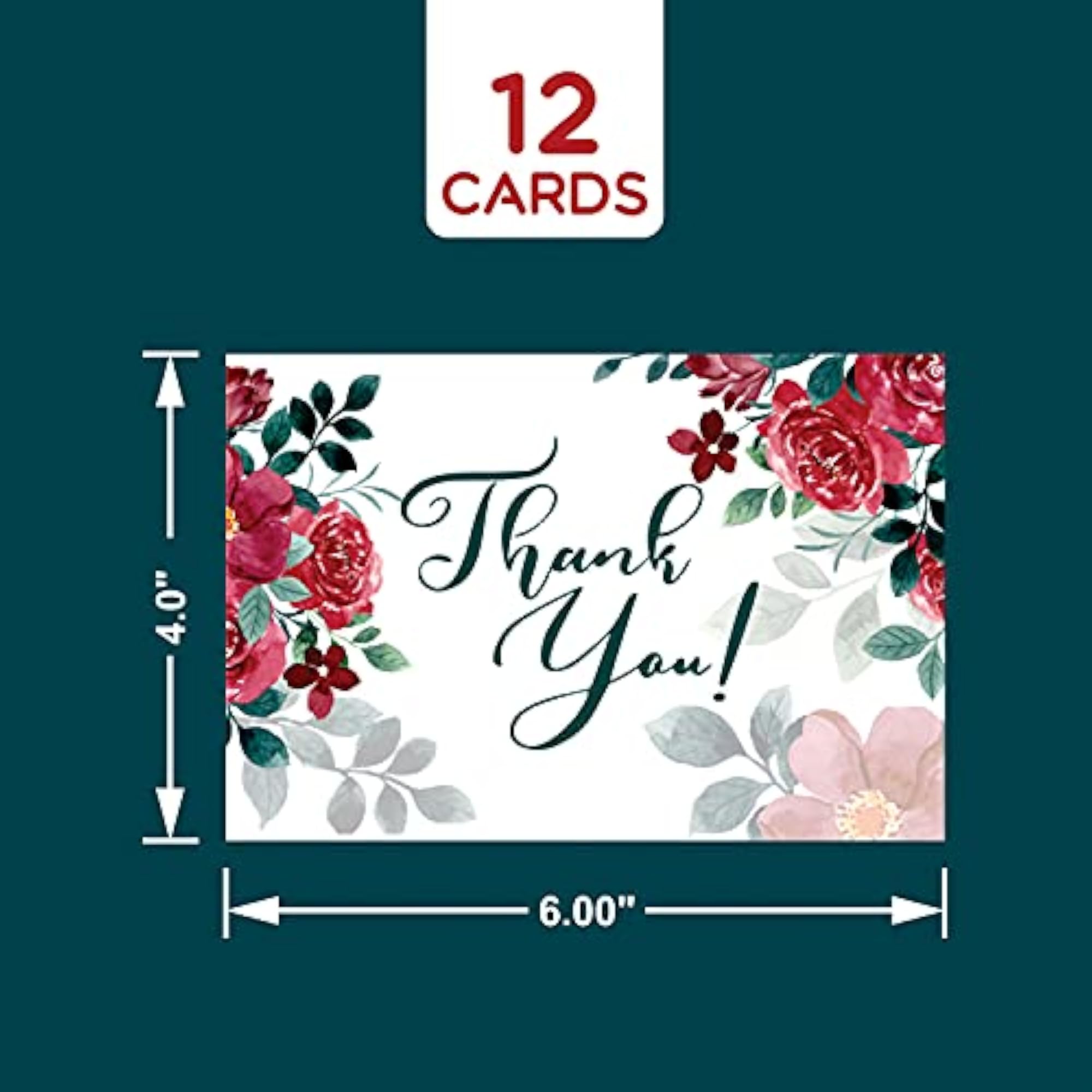 Thank You Cards for Small Business, Floral Design