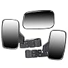NICHE Black Breakaway Rear Side View Mirror Combo for Offroad UTV 1.75 Inch Roll Cage Bar