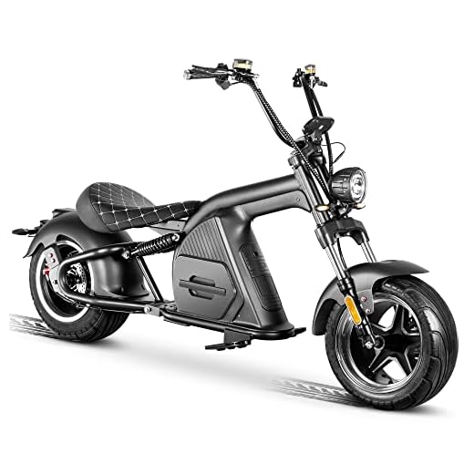 Eahora DOT Approved M8 2000W 37MPH Electric Motorcycle for Adults, 40 Miles Range with 60V 30Ah Battery, F&R Hydraulic Suspension, Dual Hydraulic Brakes, Street Legal Motorcycle for Adults 1-2 Person