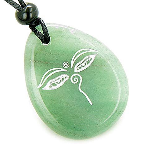 Magic Old Tibetan All Seeing Eye of Buddha Amulet Green Quartz Pendant Necklace