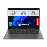Lenovo - Notebook 17.3 Pollici V17 Gen 4 i, PC Portatile Professionale Windows 11 Pro, Intel Core i5-13420H, Ram 16GB DDR4, 512GB SSD NVMe - Laptop Grafica Intel UHD, Computer Audio Dolby, Schermo FHD